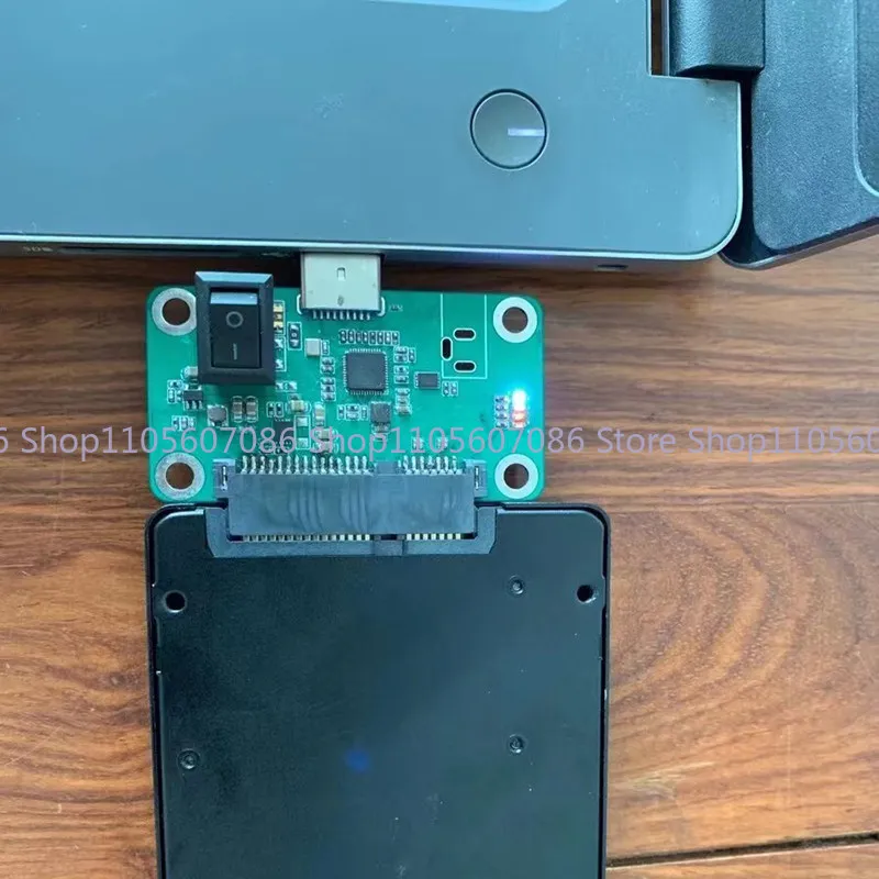 Фото Адаптер-плата SATA-USB3 ASM1153E для SSD-накопителей: инструмент для массового производства и обслуживания №3