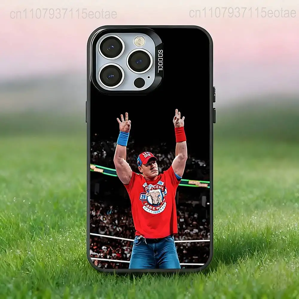 Фото Чехол для телефона John Cena (Джон Сина) для iPhone 17, 16, 15, 14, 13, 12, 11, Pro, Max, Plus, E, Air, Mini, черный, из ТПУ, с технологией IMD №3