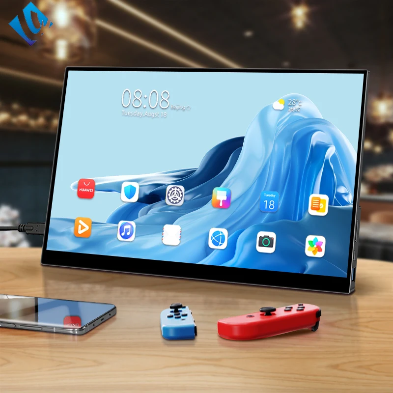 14-дюймовый 1080p FHD портативный монитор Скрытая скобка 10-точечный сенсорный экран