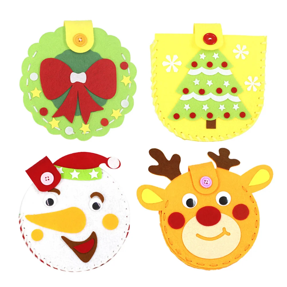 

Christmas Handbag Diy Craft Sewing Kit Toys Crafting Cartoon Stuffed Sew Kits Kidstree Ornaments Decoration
