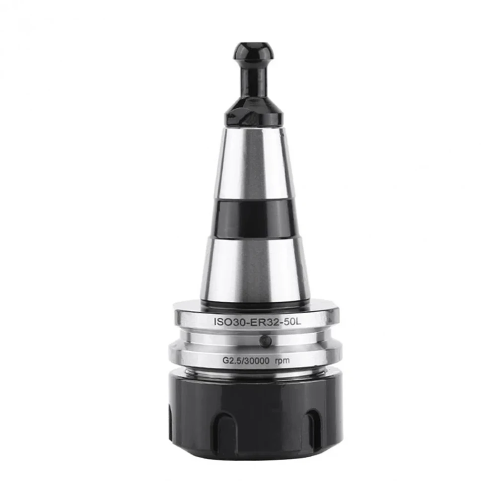 

Practical Durable New ER32 Balance Collet Collet ISO30-ER32-50L Lathe Chuck Milling Silver And Black With Pull Stud