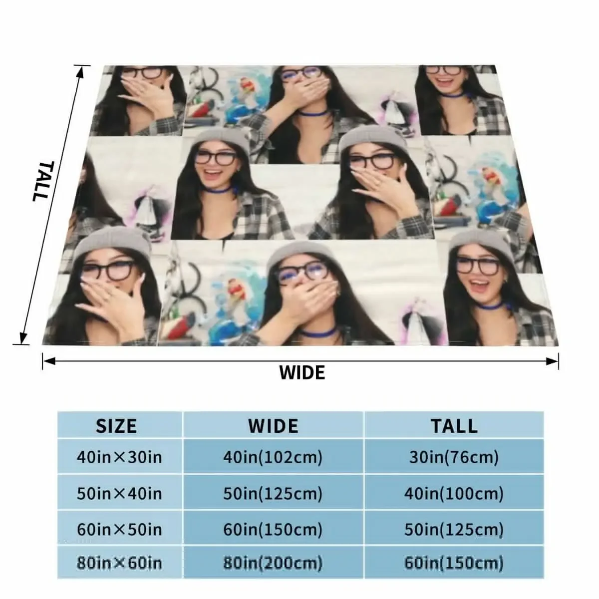 Теплое пляжное одеяло Sssniperwolf с коллажем зимнее теплое для путешествий спальный