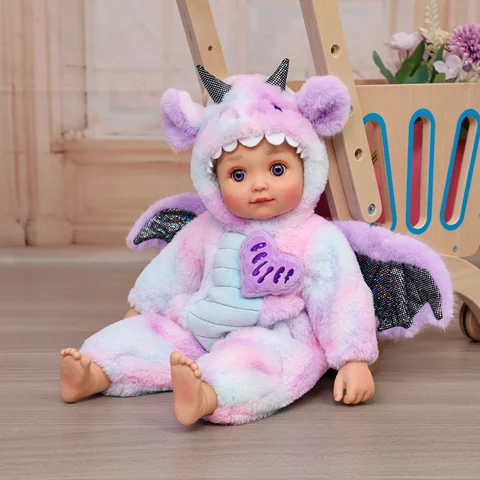 Cloveray 18-дюймовая виниловая кукла  Kawaii Little Flying Dragon