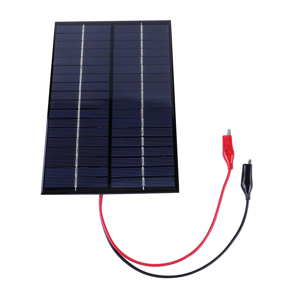

Waterproof Solar Panel 8W 18V Polycrystalline Board Portable DIY Solar Charger