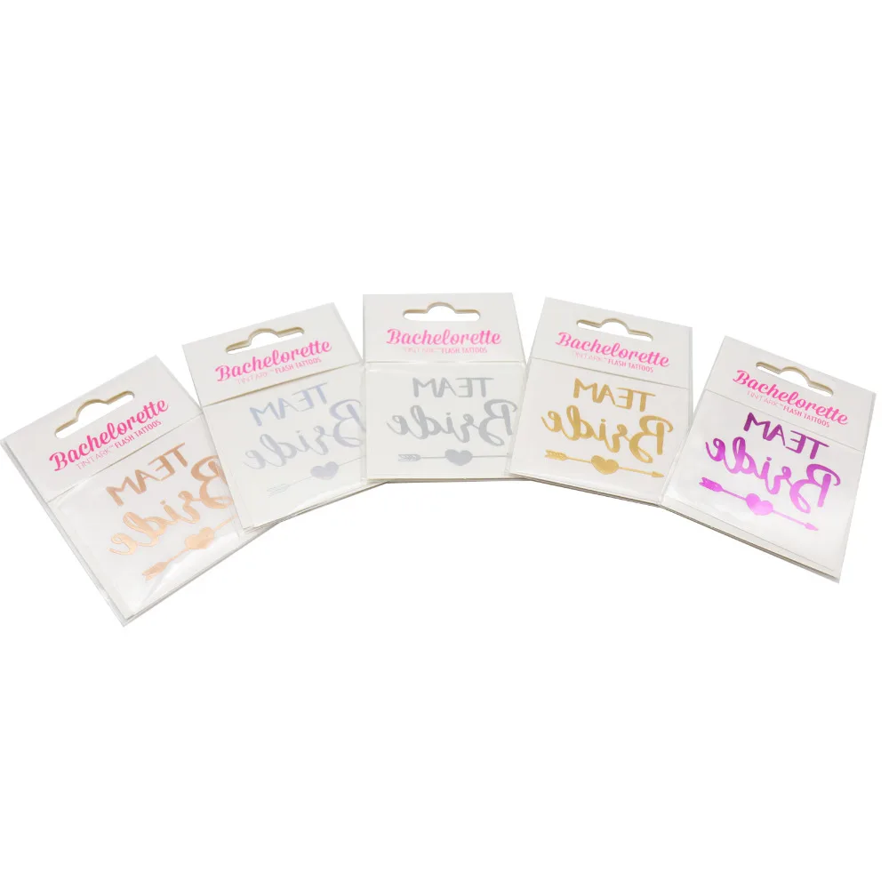 10 шт. временные татуировки для свадебной команды подружки невесты