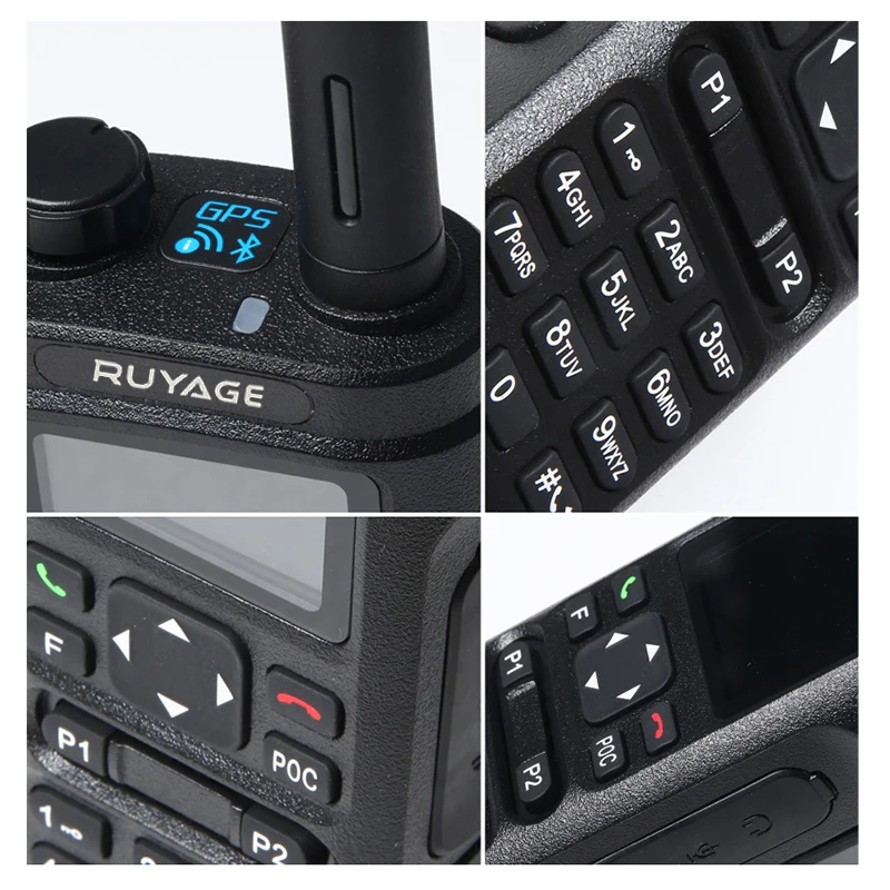 Ruyage Z68 Zello Walkie Talkie 4g Radio With Sim CardLong Range Profesional Powerful Two Way Radio100km