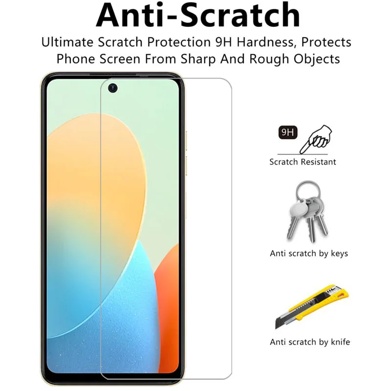 Чехол для телефона tecno pop 8 Защитная пленка экрана из закаленного стекла на заднюю