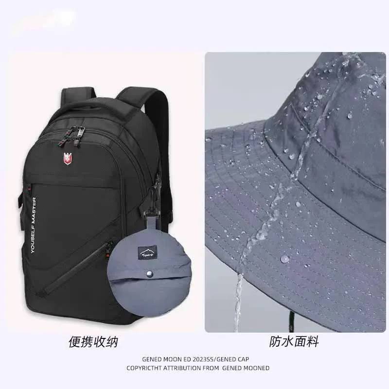 2023 summer golf men and women with the fisherman hat breathable light folding sun hat