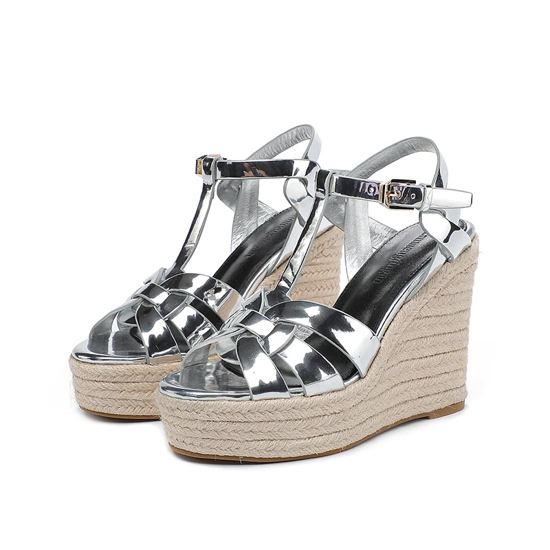 2023 Summer New Women's Sandals Fashion High Heel Shoes Wedge Heel Thick Bottom Beach Flip-flops Thick Bottom Women's Shoes