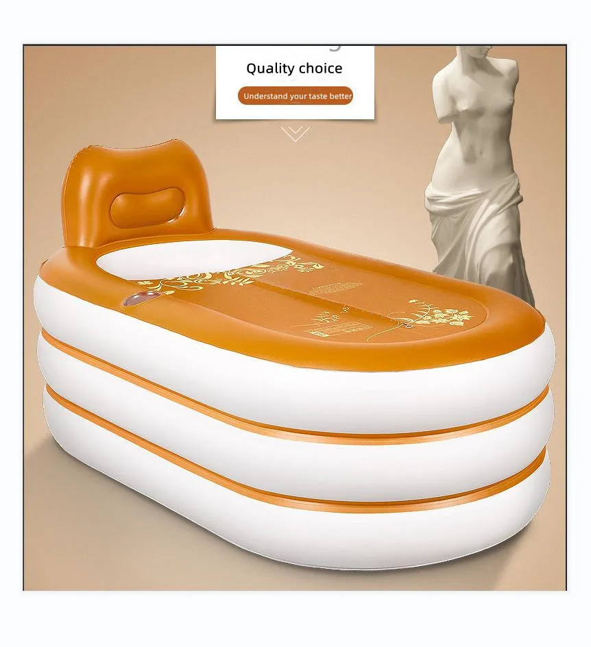 

Adult Hot Water Inflatable Bathtub Household Thickened Leather Material Environmental Protection Children's Play Pool Portable S