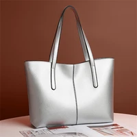hot solid color commuter bag simple sewing pu leather one shoulder handbag texture atmosphere womens bag wholesale