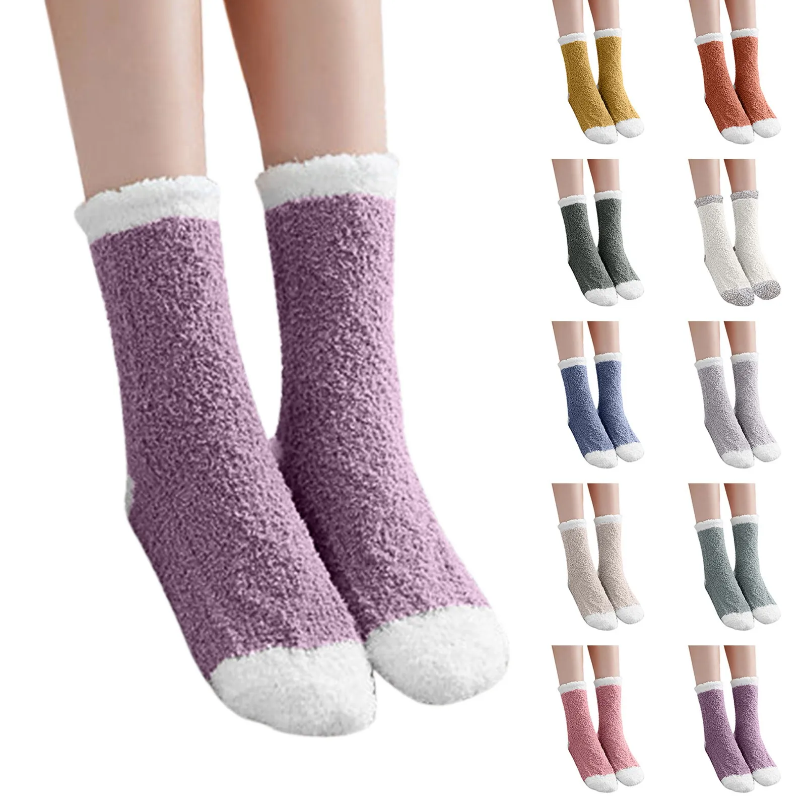 

Women's Winter Warm Fuzzy Socks Cute Slipper Socks Women's Seamless Athletic Socks Women Socks White Girls Gang Clothes for Men
