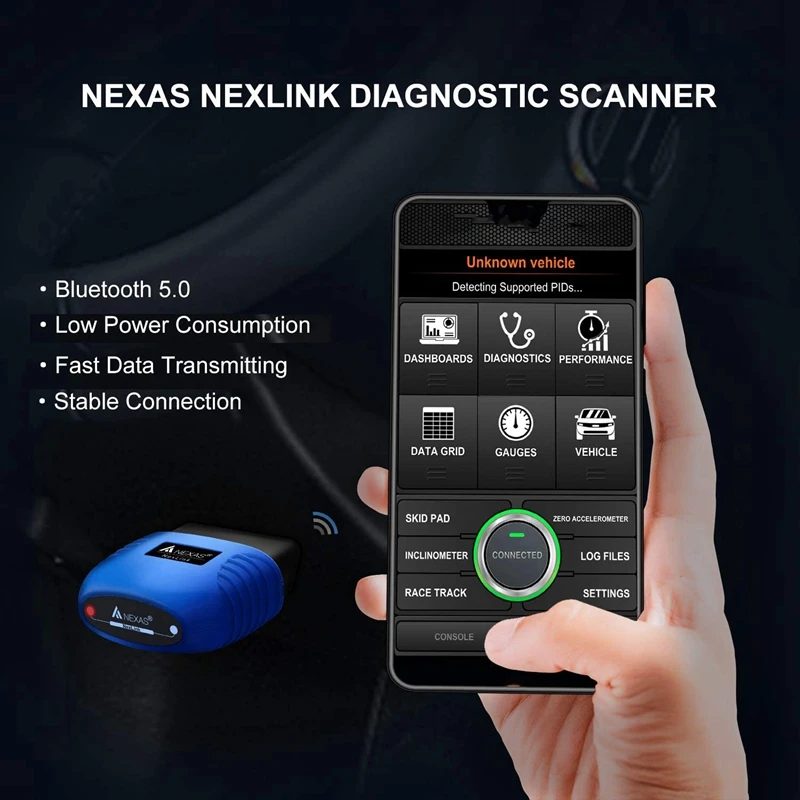 2X диагностический сканер NEXAS Nexlink Bluetooth 5 0 для IOS Android и ПК OBD2/EOBD считыватель кодов