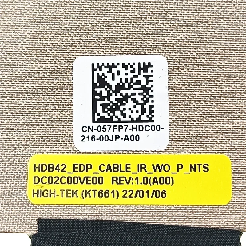 Фото Сменный новый ЖК-кабель для ноутбука EDP EDP IR WO P для Dell Latitude 5430 E5430 HDB42 без сенсорного экрана 057FP7 DC02C00VE00 №4