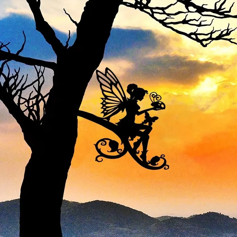 Очаровательная Металлическая Бабочка Декоративный Садовый Кол Уличный Двор