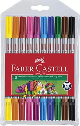 

Бренд: Faber-Castell 5068151110 двухсторонние маркеры, 10 цветов Категория: фломастеры с войлочным наконечником