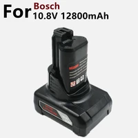 12800mah 10 8v li ion bat411 rechargeable battery for bosch bat412a bat413a d 70745gop 2607336013 2607336014 ps20 2 ps40
