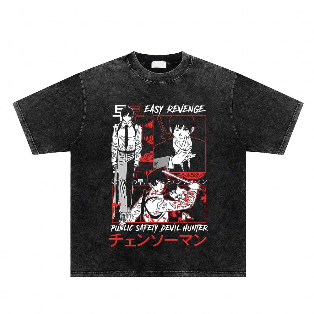 

Футболка женская оверсайз из 100% хлопка с принтом бензопилы