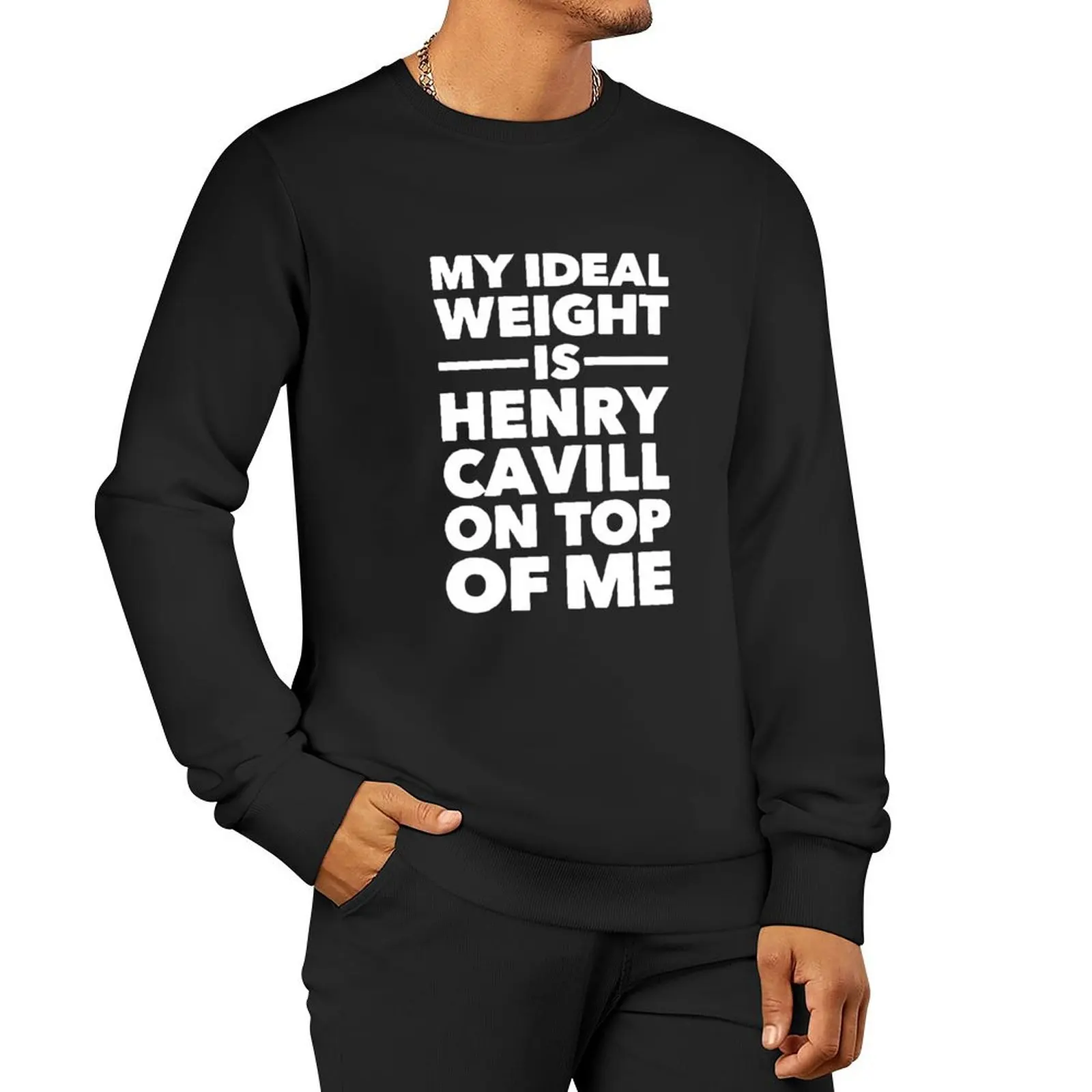 Пуловер с капюшоном My Ideal Weight Is Henry Cavill On Top Of Me мужская одежда спортивная толстовка
