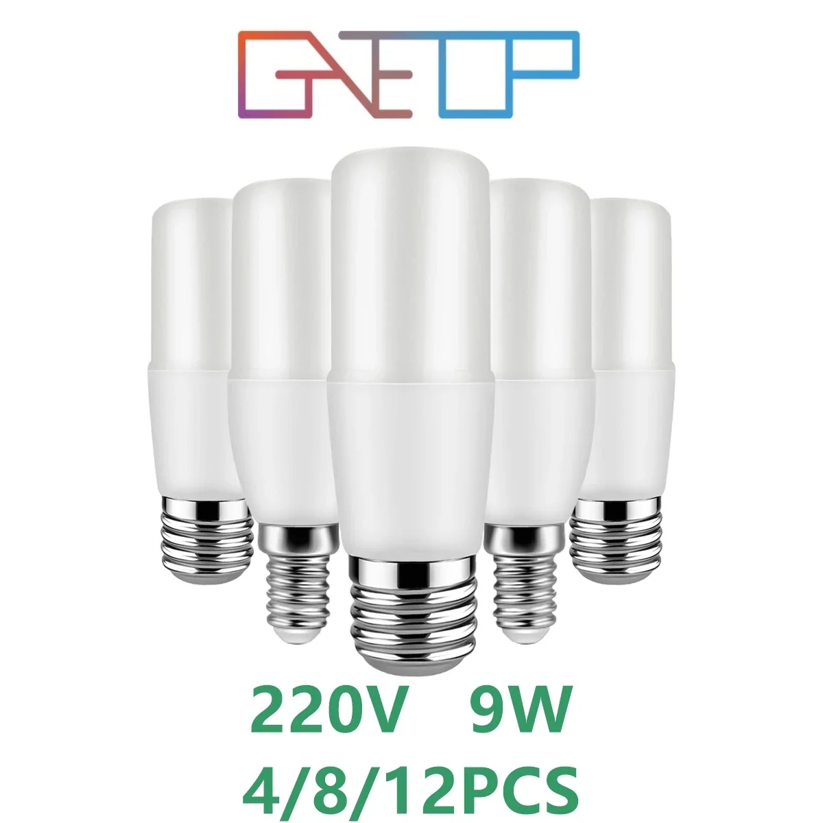 Lamparas Led Bar Bulb Bombillas AC220V T37 C37 9W E27 E14 Теплая холодная белая лампа для украшения дома и