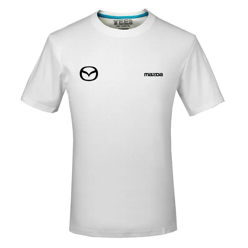 

2022 Summer Cotton T-Shirts Mazda Logo T Shirts Short Sleeve Slim Fit Tops & Tees Male Clothing
