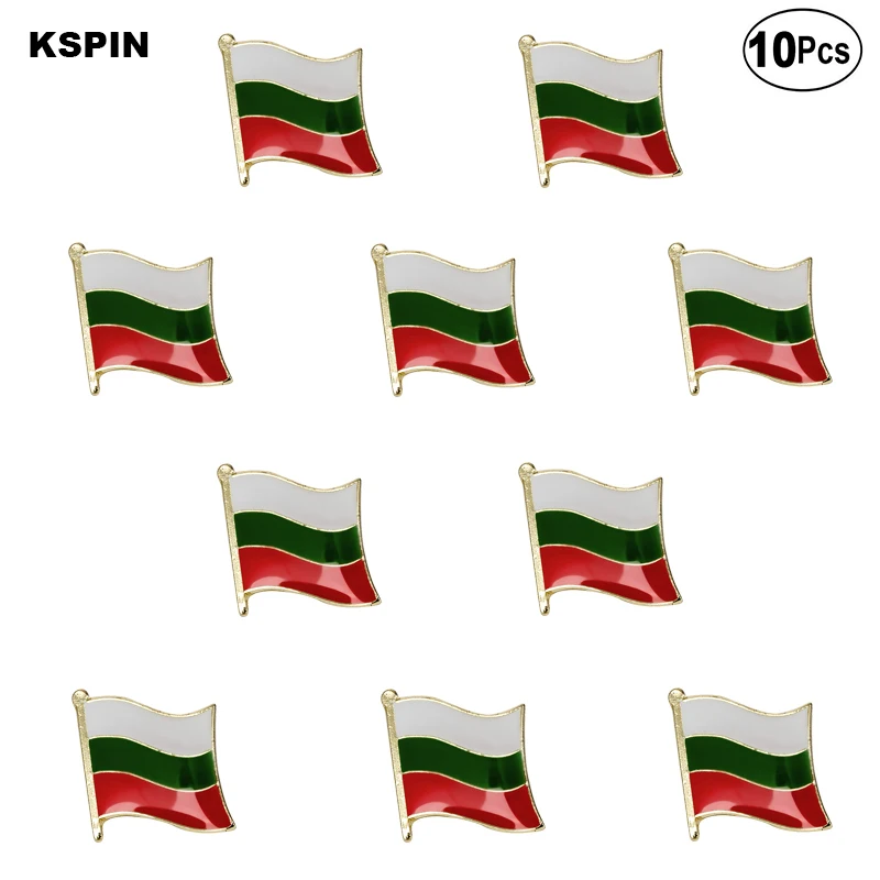 

Bulgaria Flag Lapel Pin Flag badge Brooch Pins Badges 10Pcs a Lot