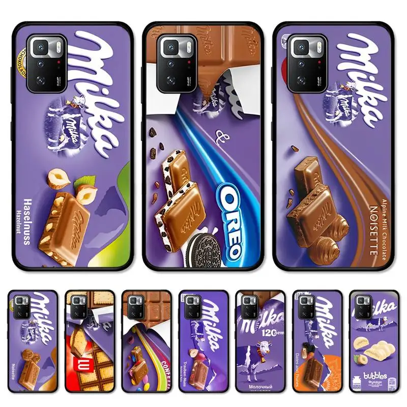 

Chocolate Milka Box Phone Case for Redmi 5 6 7 8 9 A 5plus K20 4X S2 GO 6 K30 pro