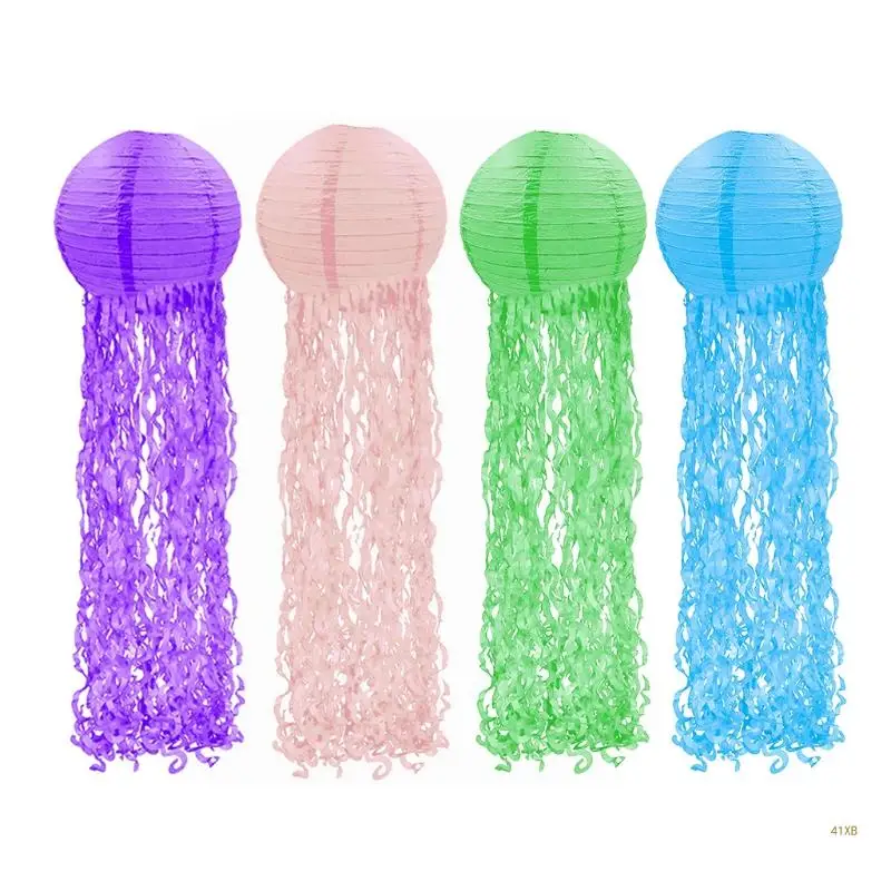 41XB Бумажные фонарики Бумажный материал 4 цвета на выбор для внутреннего и