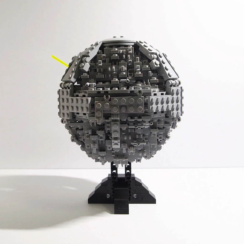 

Строительные блоки Death-Star II midi-scale MOC Block Space Wars, 735 шт., строительные блоки, кирпичи, игрушки, совместимые с космосом, война, искусство на Рождество