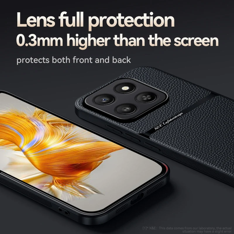 Фото Чехол For Honor 400 Smart 5G X7D: магнитный, из ПУ кожи, с ТПУ-рамкой, ультратонкий, с защитой камеры, противоударный, Coque Fundas №4