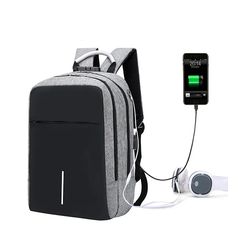 

Рюкзак мужской непромокаемый с USB-портом и защитой от кражи