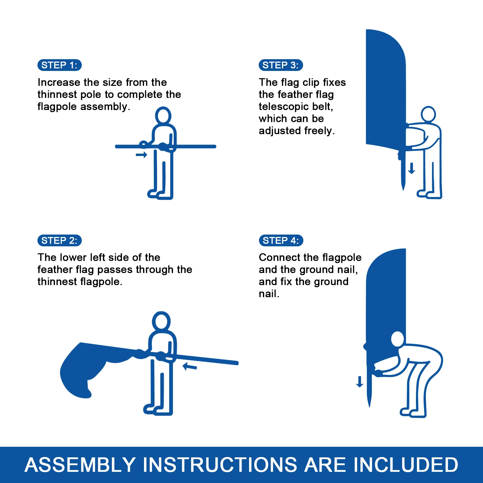 FSFLAG 1 шт. 280 см налог перо флаг с флагштоком рекламный наружный баннер украшение
