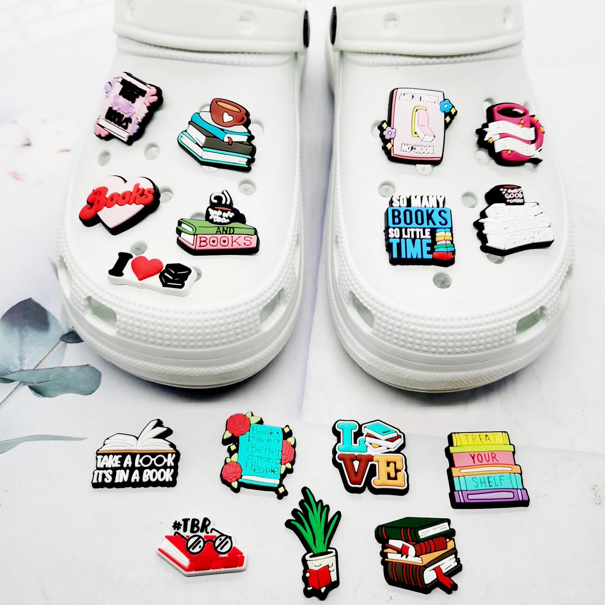 16 шт. подвески для обуви чтения дизайнерские аксессуары мечты классических сабо