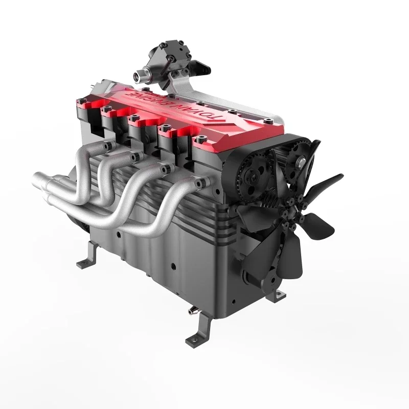 Фото Миниатюрный TOYAN FS-L400BGC 14cc линейный 4-цилиндровый четырехтактный нитродвигатель с водяным охлаждением модель для 1:8 1:10 RC автомобиль корабль самолет №2