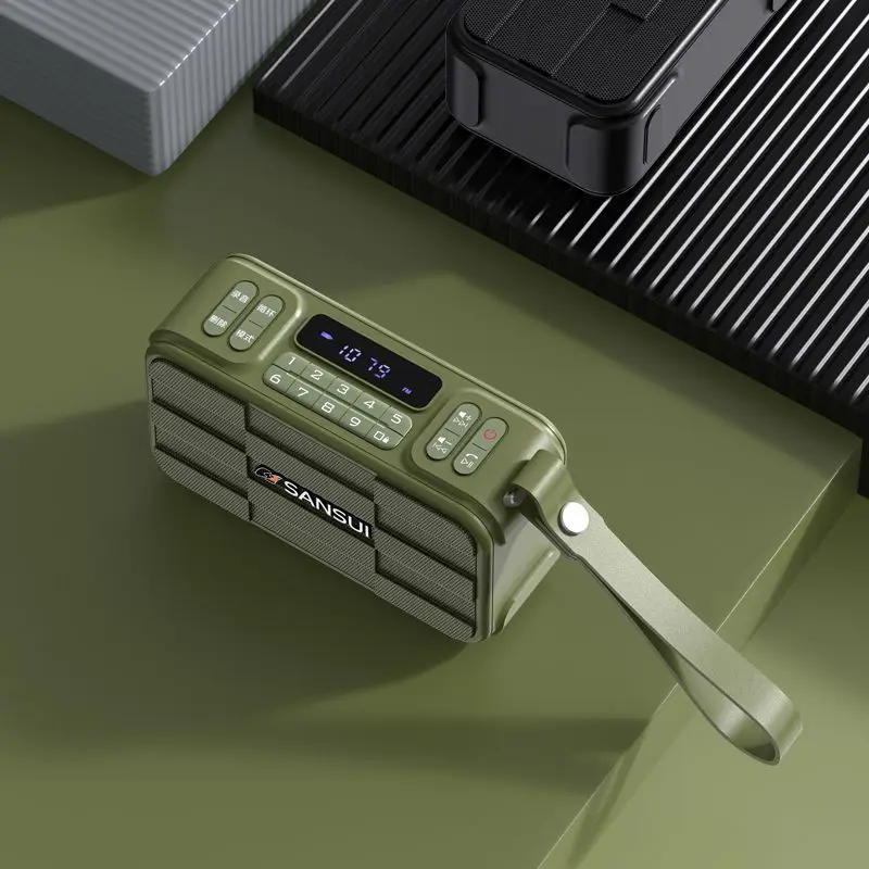 Портативные беспроводные Bluetooth-колонки SANSUI F29 FM-радио Hi-Fi сабвуфер Поддержка