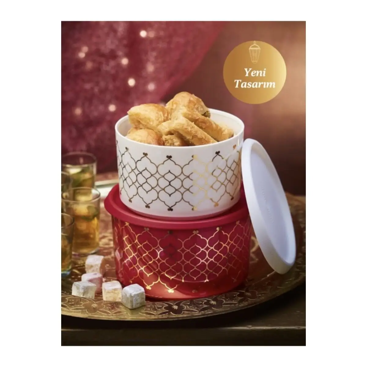 Tupperware однопальцевый 2-дюймовый контейнер для хранения li (новый дизайн) | Дом и сад