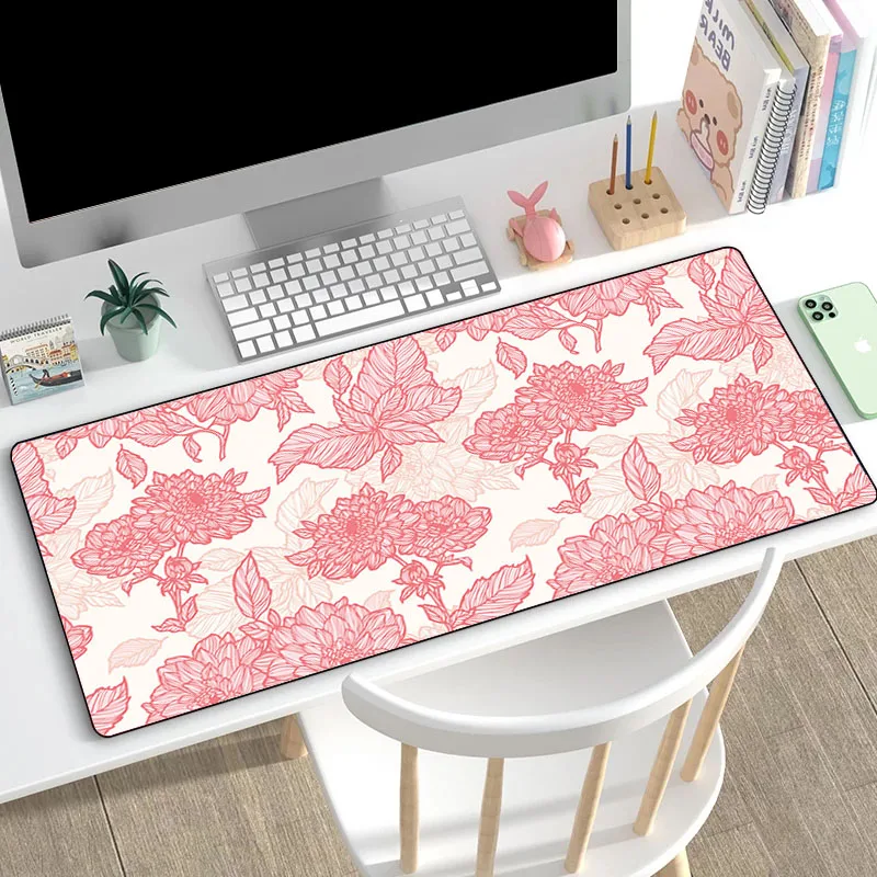 

Розовый милый коврик для мыши, милые аксессуары, нескользящий коврик для клавиатуры, аксессуары для настольного ПК, расширенный коврик для ...