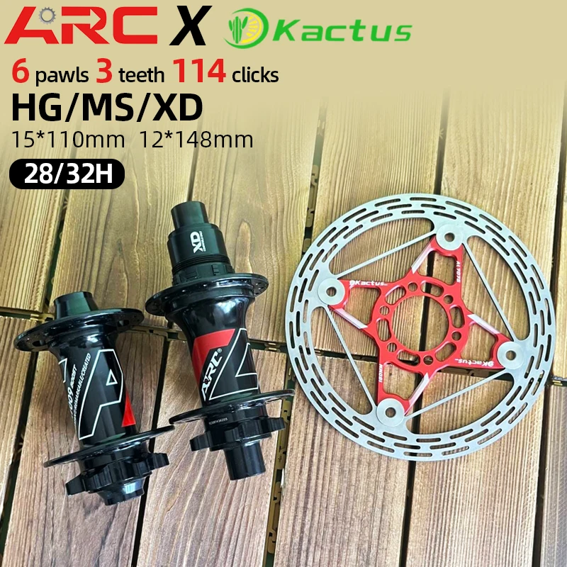 

ARC Bicycle Hub Freehub MTB Hub 32 28 Holes Bike NBK Bearing Cube HG MS XD 8 9 10 11 12 Speed Hydraulic 6 Bolts 160mm Brake Disc