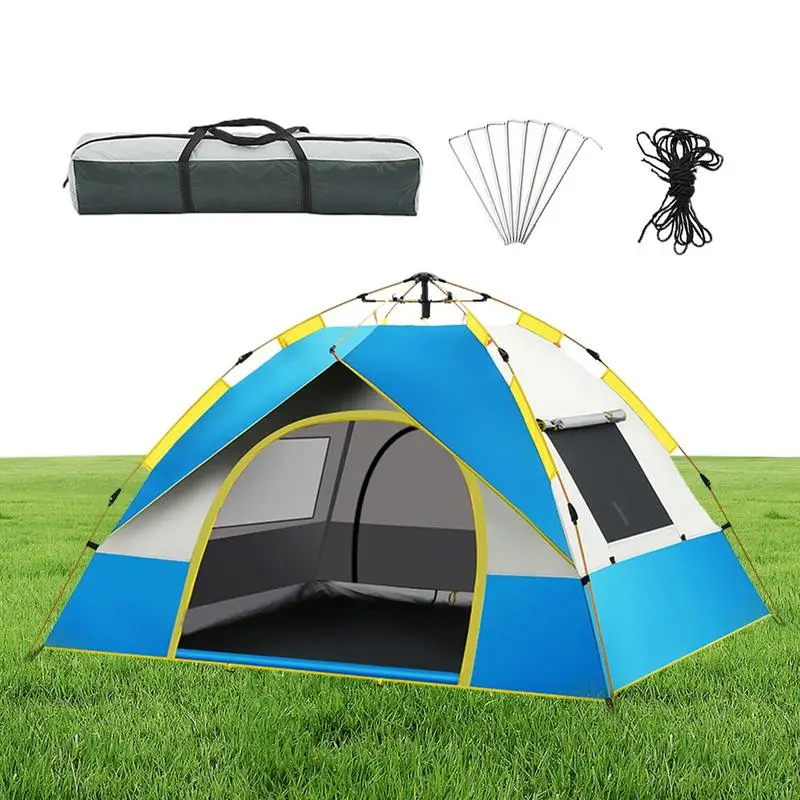 

Beach Tent Waterproof Camping Tent For 2-3 Persons Waterproof Automatic Setup Tent Camping Accessories For Backpacking