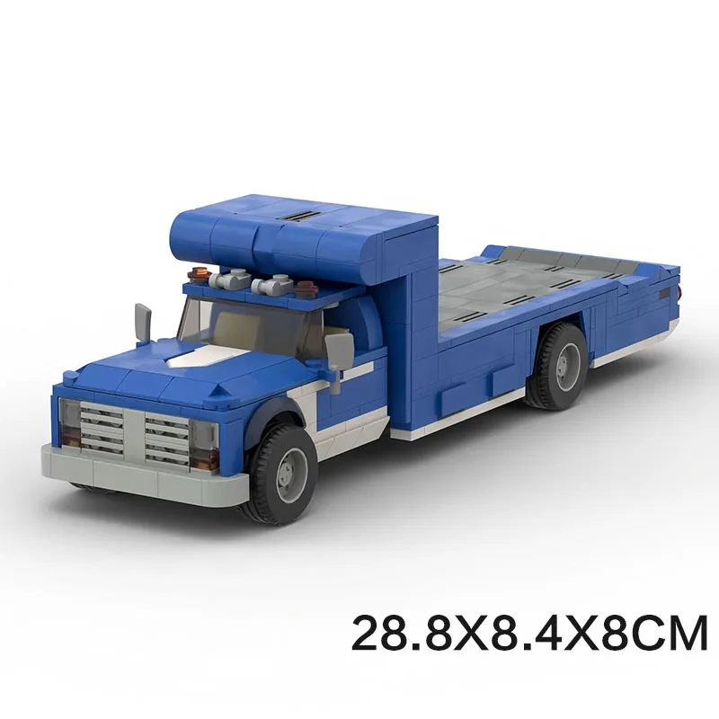 Технический грузовик Bricklink, ретро-насадка, бордовая кровать, прицепы Forded Mustang, скоростные автомобили, автомобильные строительные блоки, игрушки, Рождественский подарок (art.: 3920cd141aef2) - 3920cd141aef2