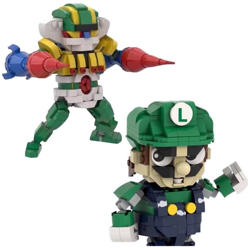 Конструктор MOC Robot Luigis Super Game игровой конструктор SD Koutetsu Jeeg сборные блоки сделай