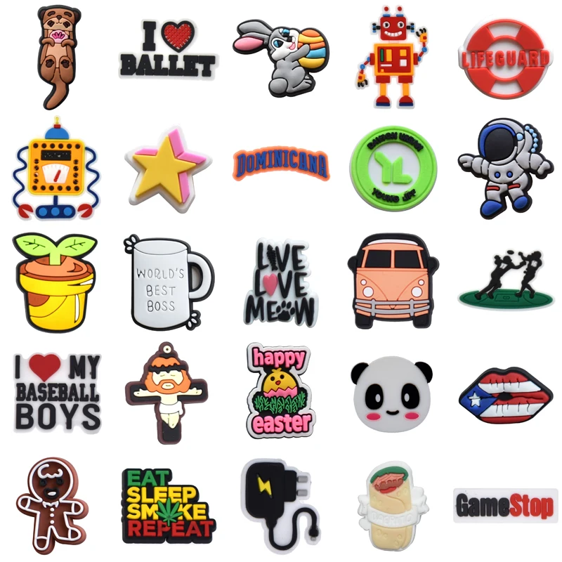 

Decorations for Crocs Para Pins Shoes Accessories Packs Women Charm Gifts Boy Girl Shoe Charms Kids Men Wholesale Bulk Set Jeans