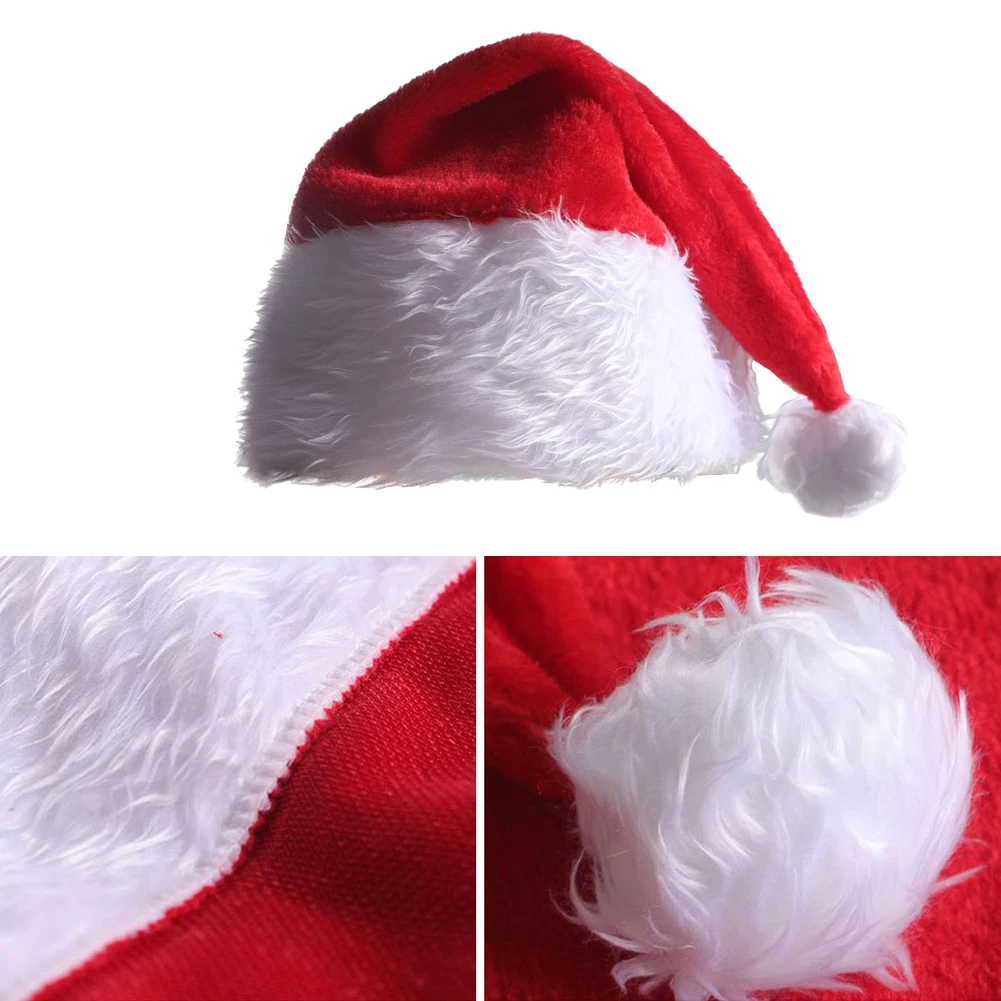 

Family Santa Hat Santa Hat Fun Gift Glowing Hat High Quality. Material Plush Practical To Use Santa Christmas Hat