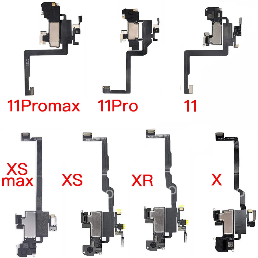 

Ear Speaker Flex Cable For iPhone X XR XS XSMAX 11 11Pro Max Earpiece With Proximity Light Sensor Replacement Parts