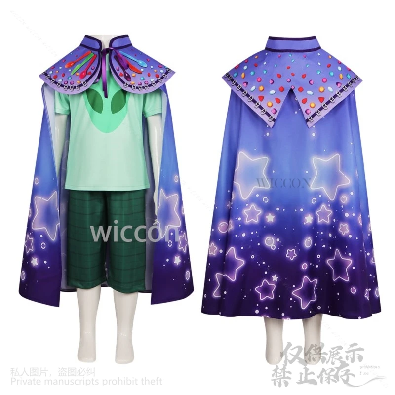 Новинка 2025 года аниме-фильм Elio косплей костюм Земли плащ брюки футболка для