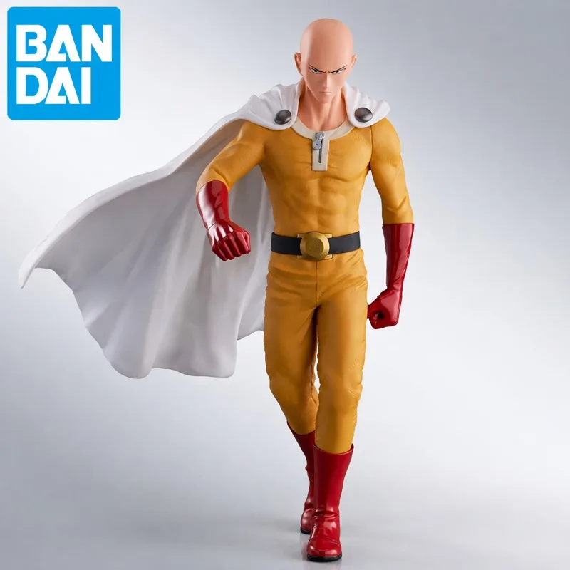 Фото В наличии: Оригинальная фигурка Bandai Spirits One Punch Man Сайтама от Bandai, новая в коробке, игрушка с персонажами аниме. №2
