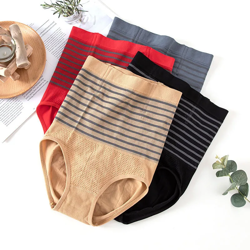 

Women Shapewear Panty High Waist Flat Belly Sheathing Panties Women's Binders and Shapers Panties Compression Waist Trainer