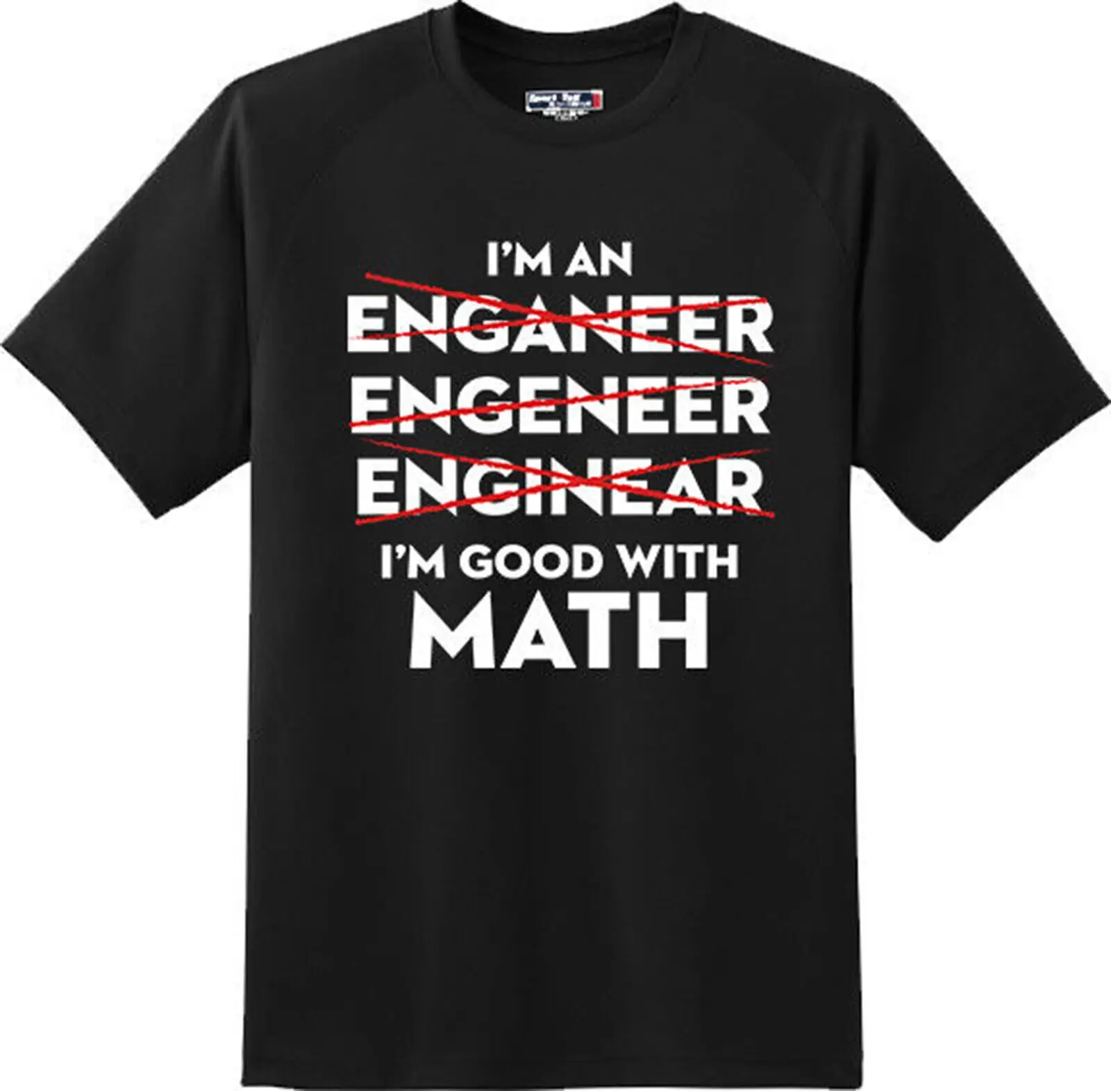 

Футболка мужская с забавным принтом «Я инженер, математика»