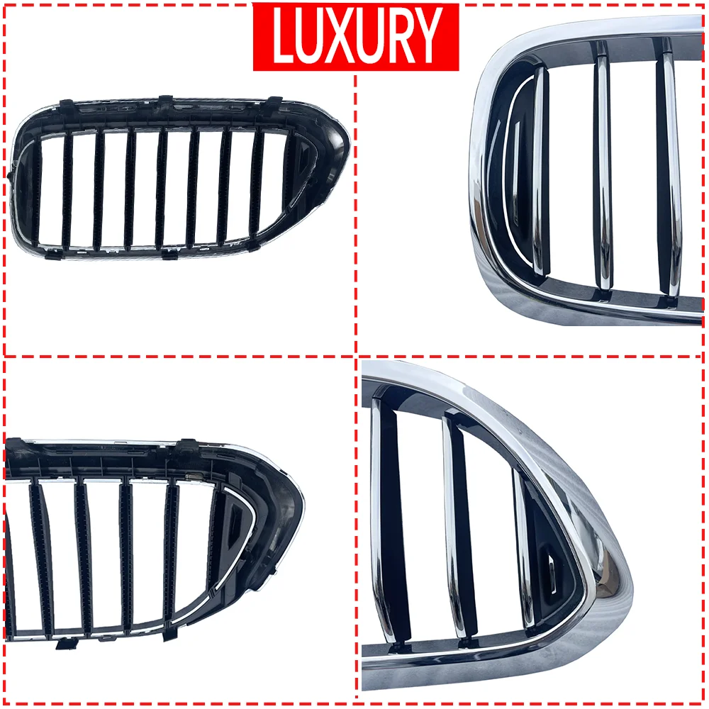 Для BMW 5 серии G30 G31 2017 2018 2019 2020 518d 520d 520i 525i 530i 540ix хромированный стиль черный