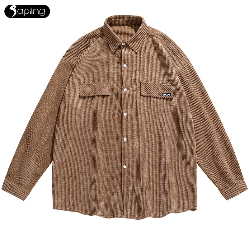 

Japan Style Long Sleeved Shirt Men 2022 Spring New Casual Loose Tops Unisex Blouses High Quality Male Shirts Camisas Para Hombre